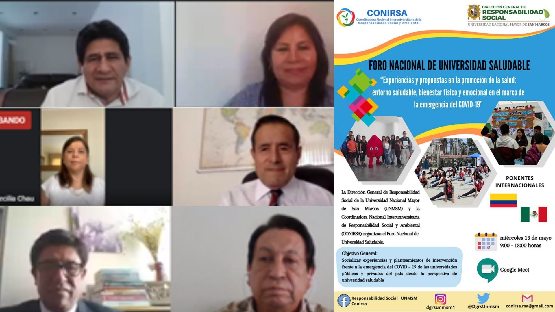 La Dirección General de Responsabilidad Social de la UNMSM organiza Foro Nacional de Universidad Saludable reuniendo a más de 32 universidades del Perú y el mundo para promover intervenciones de promoción de la salud en las comunidades universitarias
