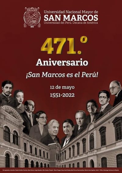 Feliz 471° aniversario Universidad Nacional Mayor de San Marcos