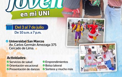 Primer Festival Juvenil en Universidades – FESTIJOVEN, se celebrará en la Universidad Nacional Mayor de San Marcos.