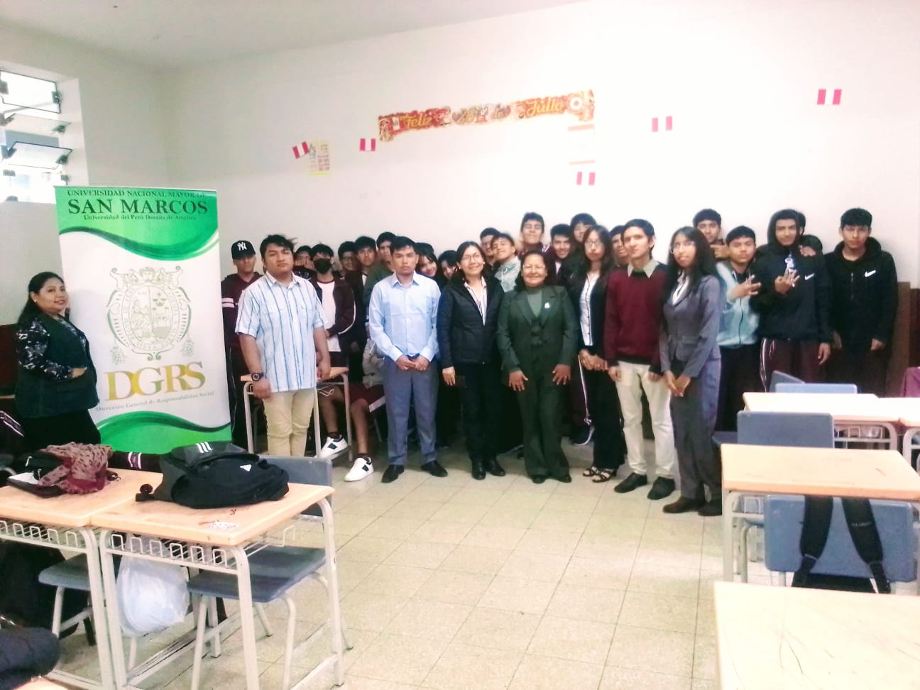 Dirección General de Responsabilidad Social inicia jornadas de Voluntariado Universitario en los Colegios Emblemáticos de Lima Metropolitana