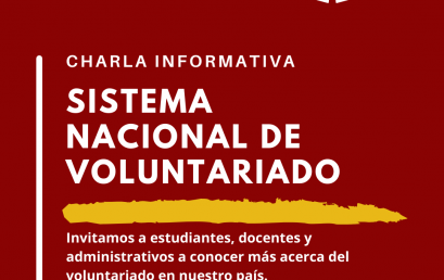 EVENTO: CHARLA INFORMATIVA SOBRE EL SISTEMA NACIONAL DE VOLUNTARIADO (SINAVOL) EN LA UNMSM