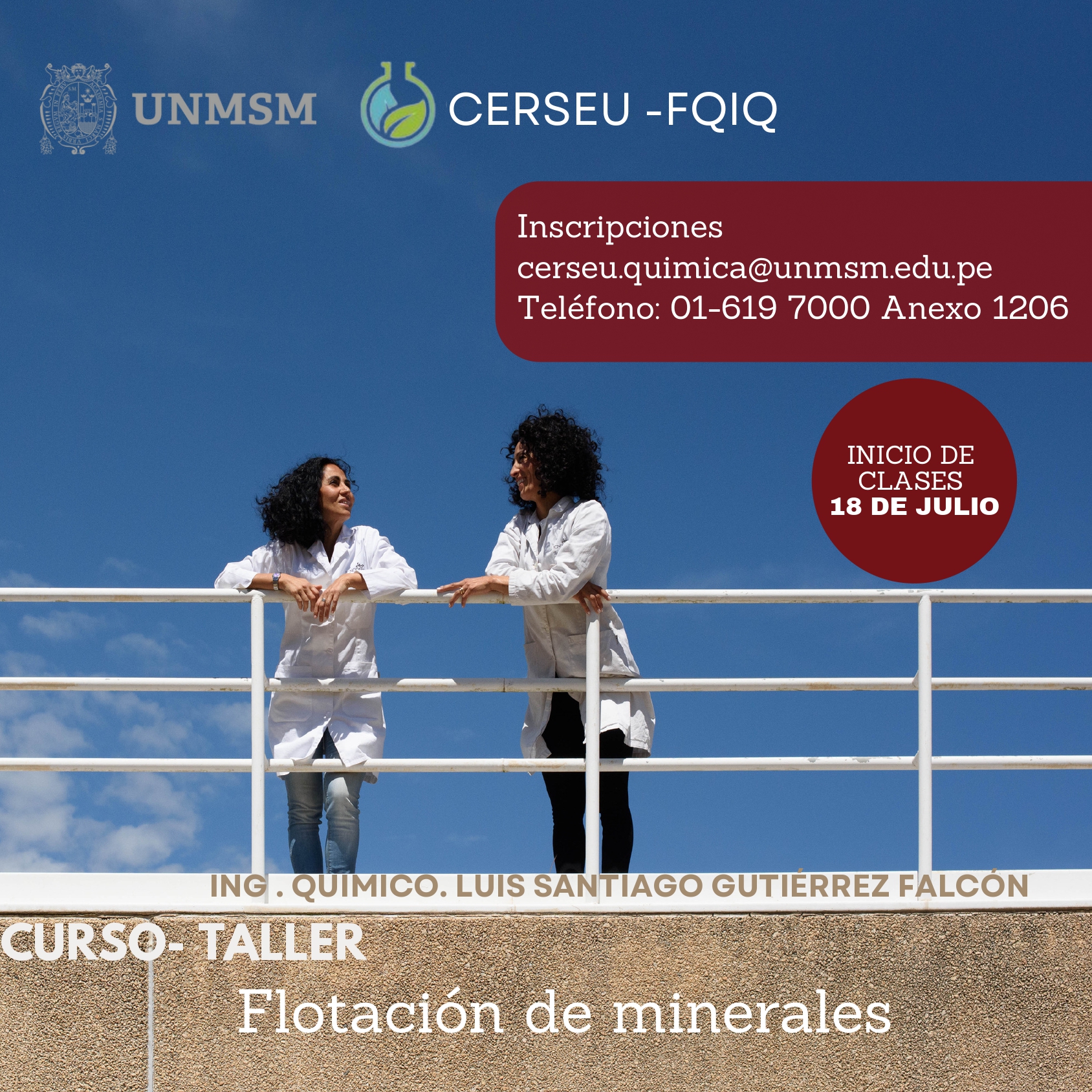 CURSO DEL CERSEU DE QUÍMICA: FLOTACIÓN DE MINERALES.