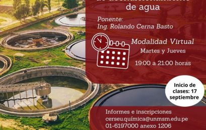 CURSO: “Técnicas Avanzadas de Acondicionamiento de Agua”