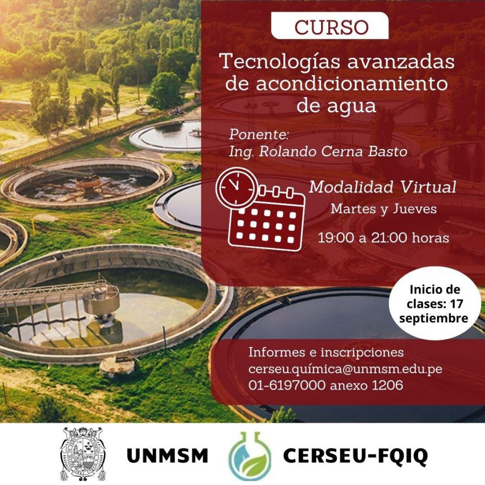 CURSO: “Técnicas Avanzadas de Acondicionamiento de Agua”